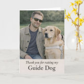 Thank You for Raising My Guide Dog Yellow Labrador Karte (Gelbe Blume)