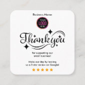 Thank You For Shopping Quadratische Visitenkarte (Vorderseite)