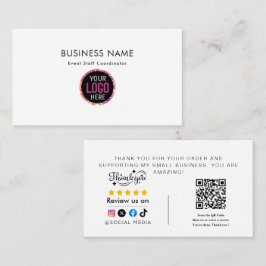  Thank You For Shopping  Visitenkarte