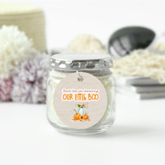 Thank You for Showering Round Favor Tag Geschenkanhänger