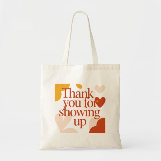 Thank You for Showing Up - Valentine's Day Gift Tragetasche (Vorne)