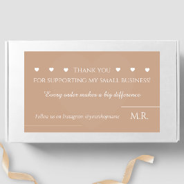 Thank You For Supporting My Small Business |  Rechteckiger Aufkleber