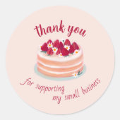 Thank You For Supporting my Small Business  Runder Aufkleber (Vorderseite)