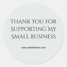 Thank You for Supporting My Small Business Runder Aufkleber