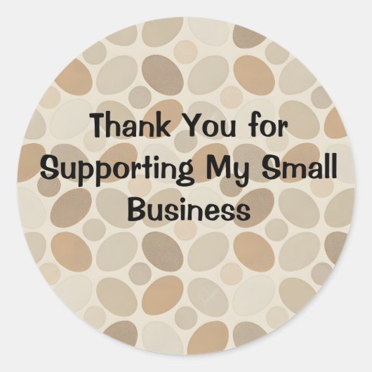 Thank You for Supporting My Small Business Sticker (Vorderseite)