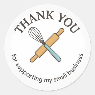 Thank You for Supporting My Small Business Sticker