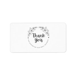 Thank You for Supporting My Small Business Sticker Adressaufkleber