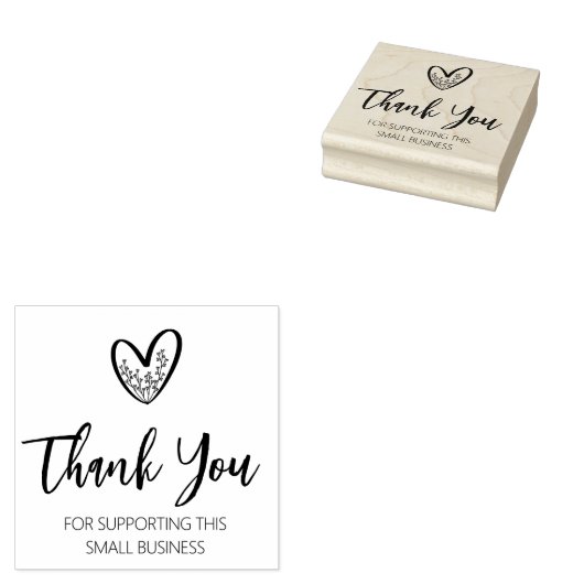 Thank You for Supporting this Small Business Gummistempel (Stempel)