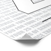 Thank you for your 25 Years of Service Poster (Ecke)