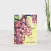 Thank You for your Hospitality Grapevine Karte (Vorderseite)