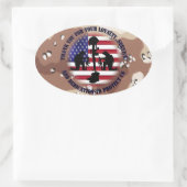 Thank you for your Loyalty ....... Ovaler Aufkleber (Tasche)