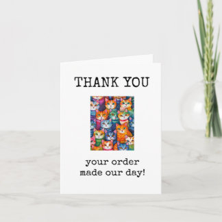Thank You For Your Order Card Karte