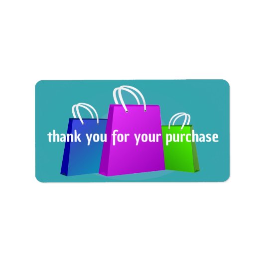 Thank You for your Purchase Labels Adressaufkleber (Vorne)