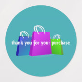 Thank You for your Purchase Labels Etiketten (Design 1)