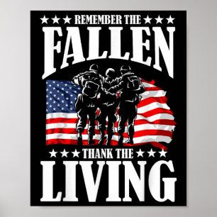 Thank You For Your Service Memorial Day Poster