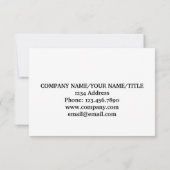 Thank You For Your Service Minimal American Flag Dankeskarte (Rückseite)