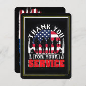 Thank You for Your Service: Veterans Day 2025  Dankeskarte (Vorne/Hinten)