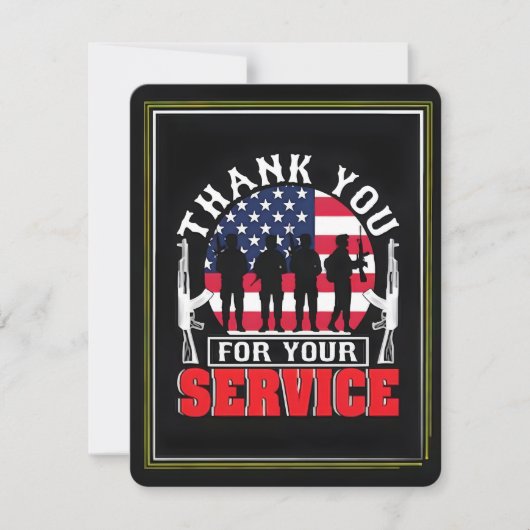 Thank You for Your Service: Veterans Day 2025  Dankeskarte (Vorderseite)