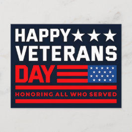 Thank You for Your Service: Veterans Day 2025 Feiertagspostkarte