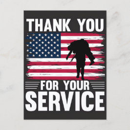 Thank You for Your Service: Veterans Day 2025 Feiertagspostkarte