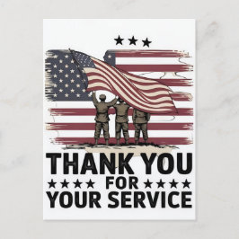 Thank You for Your Service: Veterans Day 2025 Feiertagspostkarte