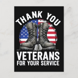 Thank You for Your Service: Veterans Day 2025 Feiertagspostkarte