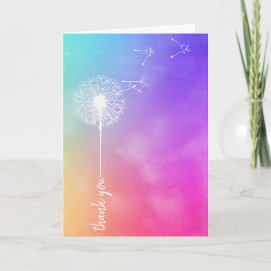 Thank You Friendship Dandelion Karte (Vorderseite)