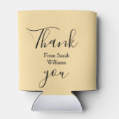 Thank you from add name yellow Pastel boho wedding Dosenkühler (Rückseite)