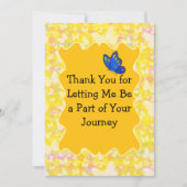 Thank You From Your Therapist – Butterfly Design Dankeskarte (Vorderseite)