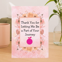 Thank You From Your Therapist – Watercolor Design  Dankeskarte