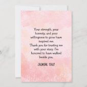 Thank You From Your Therapist – Watercolor Design  Dankeskarte (Rückseite)