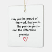 Thank You Gift, Personalized Be Proud of You, Keramikornament (Links)