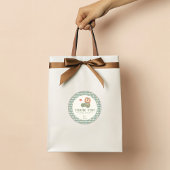 Thank you Golf Baby Shower A Little Putter Preppy Runder Aufkleber