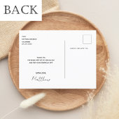 Thank you graduation black gold postkarte