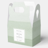 Thank You Green Wedding Geschenkschachtel (Geöffnet)