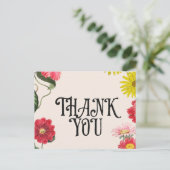 Thank You Greetings Postkarte (Stehend Vorderseite)
