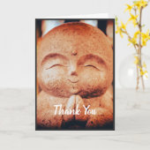 Thank You Happy Buddha  Karte (Gelbe Blume)