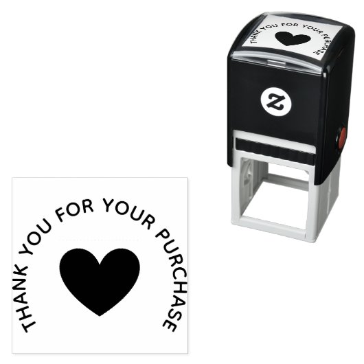 “Thank You” heart Accent Rubber Stamp Permastempel (Beispiel)