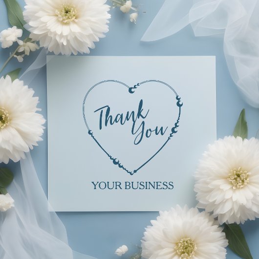 Thank You Heart Design For Artisan Items Gummistempel