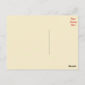 Thank You Hearts Pink & Red Greeting Postcard Postkarte (Rückseite)