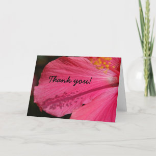 THANK YOU Hibiscus Card Dankeskarte
