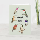Thank you Hummingbirds Karte (Vorderseite)
