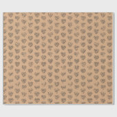 Thank you in 44langs as black heart shaped pattern geschenkpapier (Flach)