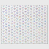 Thank you in 44langs as heart shaped DC pattern Geschenkpapier (Flach)