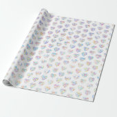 Thank you in 44langs as heart shaped DC pattern Geschenkpapier (Ungerollt)