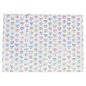 Thank you in 44langs as heart shaped DC pattern Große Geschenktüte (Rückseite)