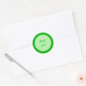 Thank you in Green Circle Stickers (Umschlag)