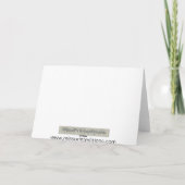 Thank You in Russian Dankeskarte (Rückseite)