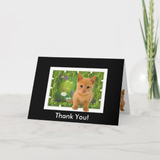 Thank you Kitten Card Dankeskarte