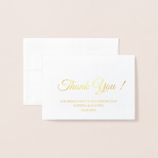 Thank You Label Cards Design for Business Folienkarte